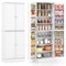 65.5 Inch Kitchen Pantry Cabinet 4-Door Storage Cupboard with Adjustable Shelves and Door Racks